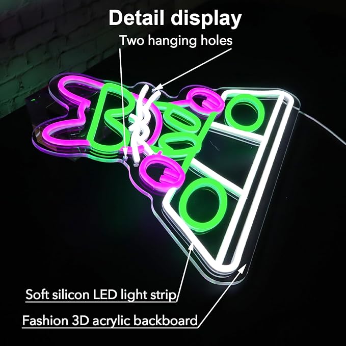 DJing Cat Neon Sign - USB Powered LED Night Light/Music Studio & Bedroom Decor/Wall Art Gift for DJs & Trendy Spaces
