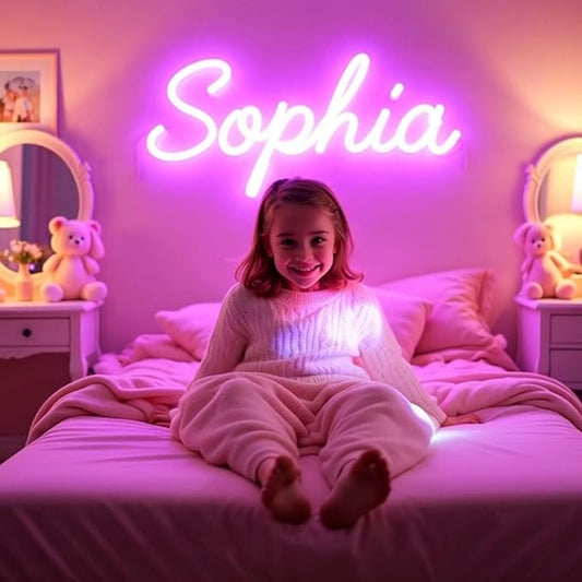 ADVPRO Custom LED Neon Signs, Customizable for Girl Bedroom, Birthday Party, Personalized Large Led Neon Light Sign with Surname, Name, Nickname, Character Name Logo
