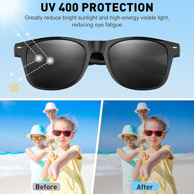 Kids Sunglasses Neon Glasses Kids Party Favors Bulk Bag Fillers Gift for Beach Pool Birthday Party Supplies
