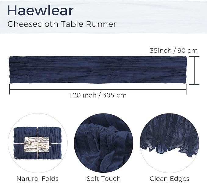 10PCS Grape Cheesecloth Cheesecloth Table Runner 10ft Boho Gauze Fabric Cheese Cloth Table Runner Comes with 10 Cloth Napkins Runner for Romantic Wedding Birthday Shower Party Table Decoration