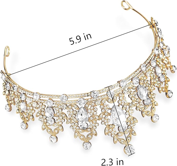 tiaras and crowns for women queen crowns for Women and Girls Crystal Princess Tiaras Rhinestone Tiaras For Wedding Bridal Birthday Prom Pageant Party