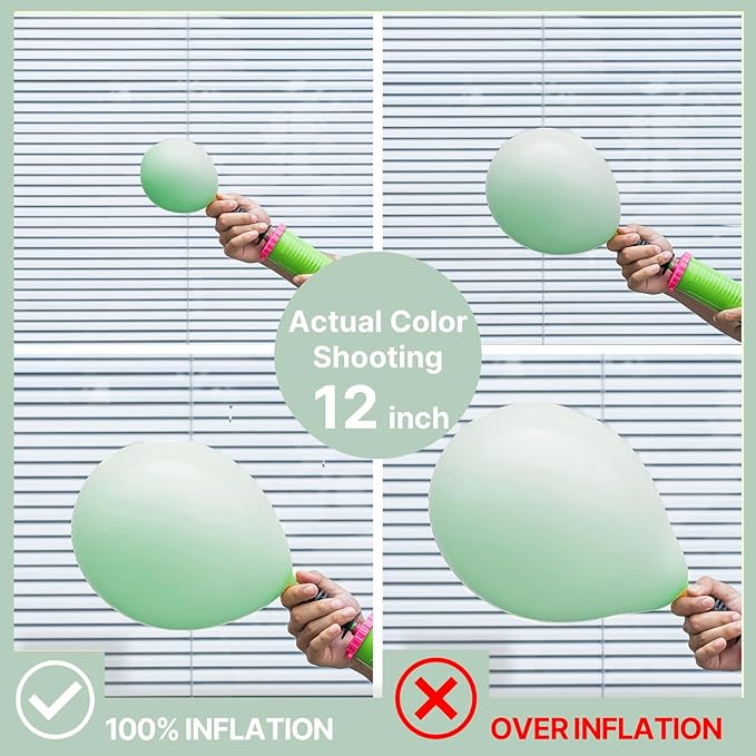 PartyWoo Mint Green Balloons 50 pcs 12 Inch Pastel Light Green Latex Helium Balloons for Birthday Baby Shower Gender Reveal Wedding Anniversary Graduation Party Decorations Green-Q06