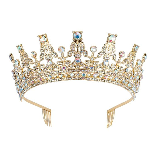 COCIDE Tiaras and Crowns for Girls and Women - Rhinestones Queen Tiara Princess Crown for Parties, Bridesmaids, Wedding, Halloween, Cosplay, Gift