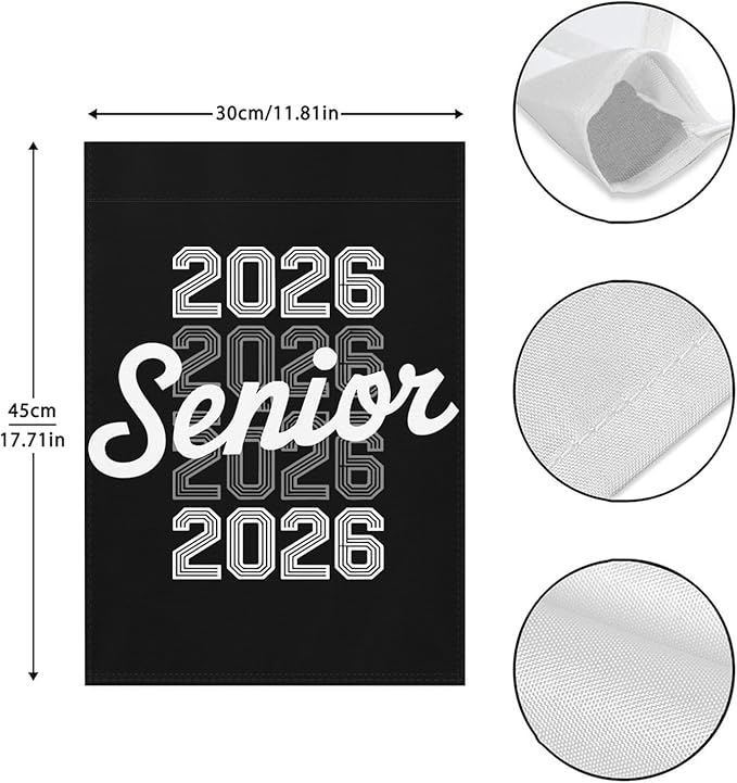 Class Of 2026 Senior 2026 Graduation Flags Inspirational Banners Outside House Next Day Delivery