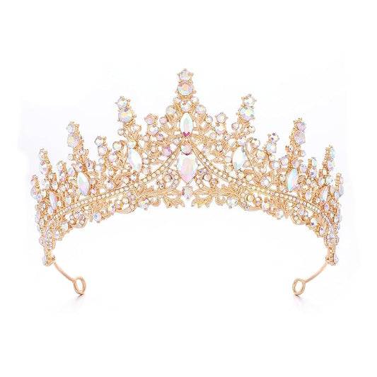 Tiara for Women Crystal Queen Crowns Rhinestone Princess Tiaras for Girl Wedding Headband for Bride Hair Accessories for Halloween Costume Birthday Party Prom Mother's Gifts