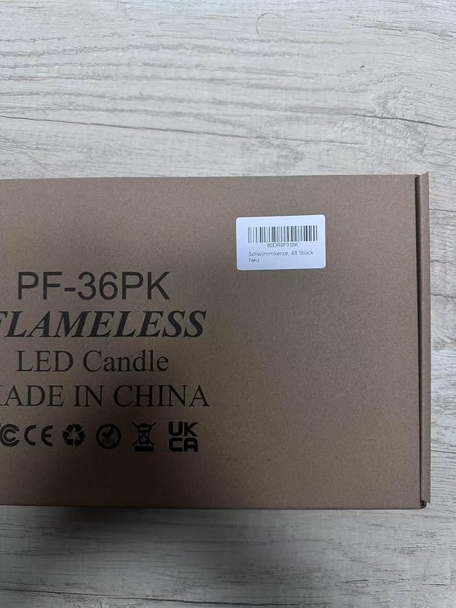 36 Pack 2.3” Flameless LED Floating Candles, Water-Activated Battery Operated Floating Candle with180+ Hours Runtime for Cylindrical Vase, Pool, Fountain - Ideal for Wedding, Party Decoration