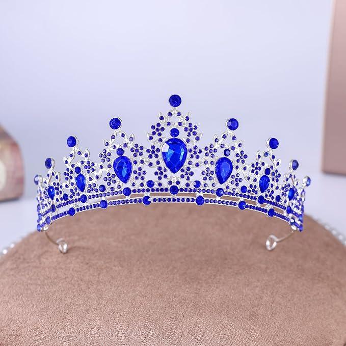 Princess Tiara and Crown for Women Wedding Tiaras for Bridal girls Tiaras and Crystal Crowns Rhinestone Headband Metal Hair Accessories for Costume Birthday Party Prom Gifts
