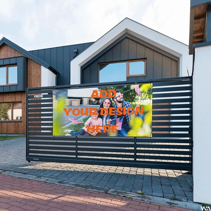 Custom Banners And Signs Customize With Photo Logo Text Personalized Banner For Parties Business Birthday Graduation Indoor Outdoor 24 X 47 Inch And 35 X 71 Inch