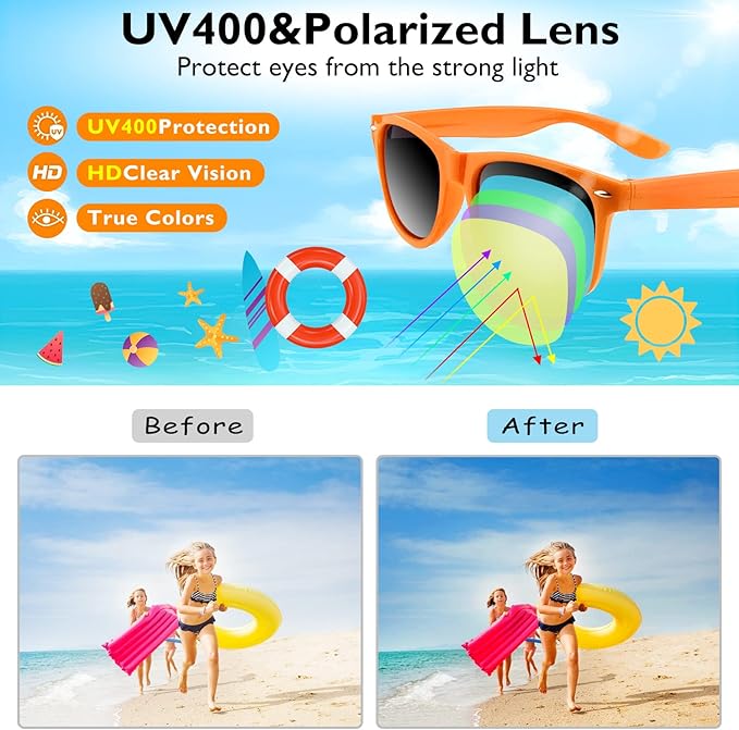 10 Pack Neon Sunglasses Unisex Party Sunglass Favors for Birthday Party Summer Beach Pool Party Supplies