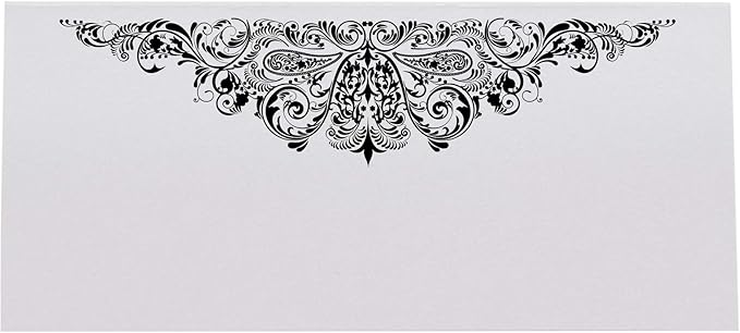 Paisley Printable Place Cards, Black (Choose Color), Set of 150 (25 Sheets), Laser & Inkjet Printers - Wedding, Party, Dinner, and Special Events - Made in the USA