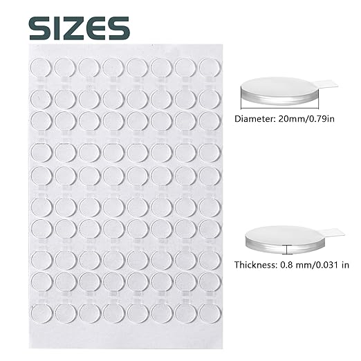 Adhesive Stick dots Two-Sided Sided Mounting Putty Stick Tack for Wall Hanging Crafts Balloons Festival Party Decorations,Clean Removable(0.79"*0.79"-480)
