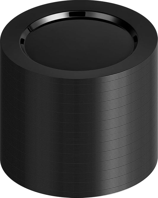 BESTVIP 100PCS Black Plastic Plates, 10.25 Inch Disposable Dinner Plate Party, Heavy Duty Disposable Plastic Plates - Ideal for Halloween Parties, Wedding and Birthday, Everyday Use, Lunch & Dinner