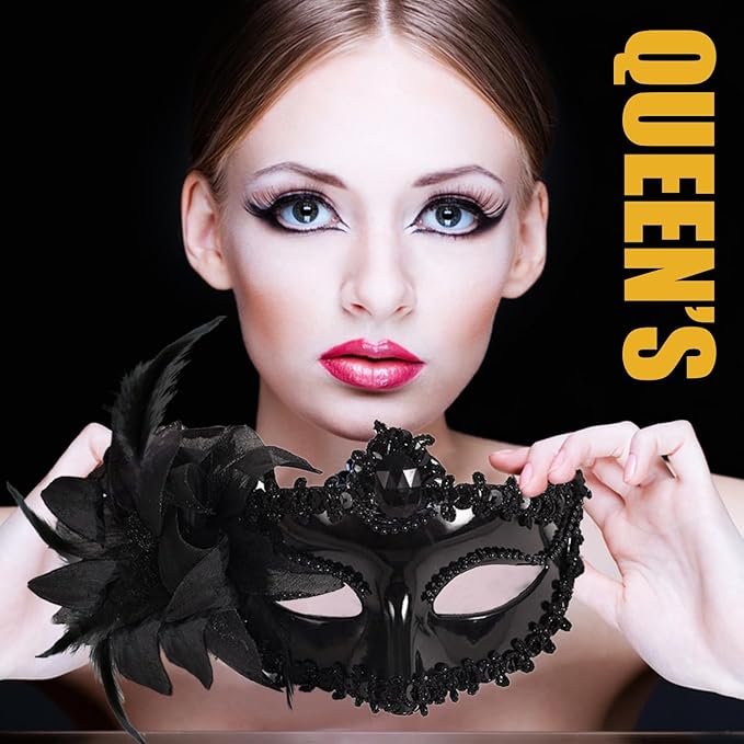 Masquerade Mask for Women Venetian Halloween Carnival Masks for Party Prom Ball