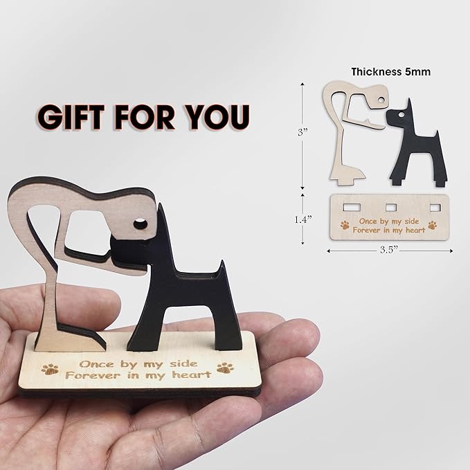 Personalized Dog & Owner Memorial Suncatcher Pet Angel Friendship Ornament Window Car Hanging Sympathy Gift Loss of Pet Passed Away Gift Remembrance Keepsake for Dog Lovers