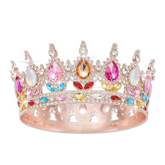 Queen Crown Rhinestone Wedding Crowns and Tiaras for Women Costume Party Hair Accessories Princess Birthday Crown Crystal Bridal Crowns