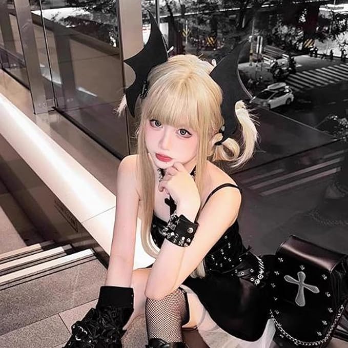Cyberpunk Colorful Ear Hairband Fish Bone Hair Accessories COS Props (BF)