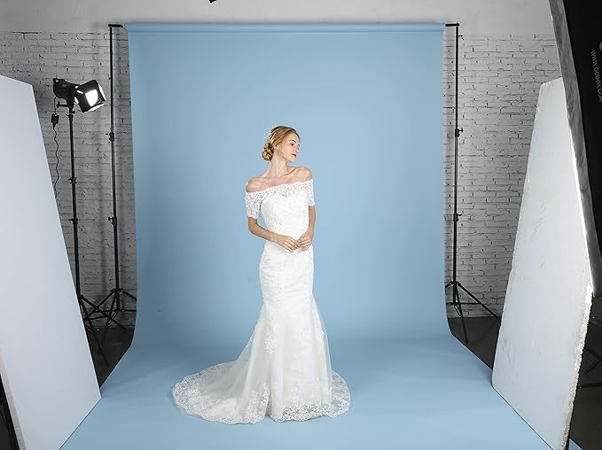 Seamless Photo Photography Backdrop Paper, Photo Background Paper Roll (Sky Blue, 86”x16')