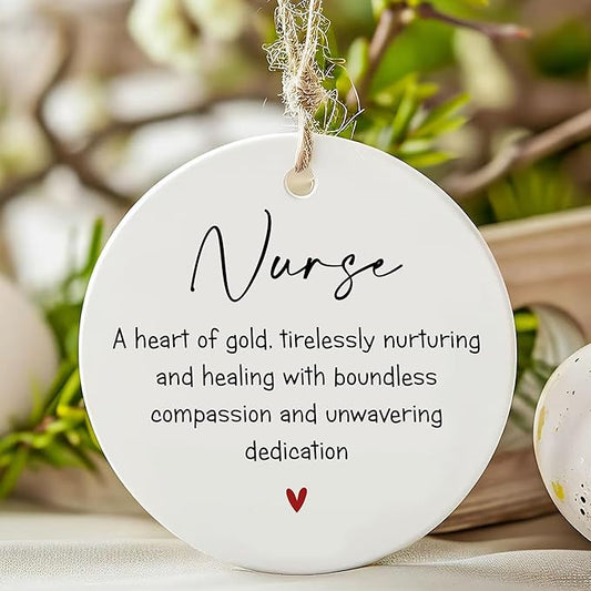 Personalized Nurse Christmas Ornaments 2025, First Christmas Keepsake for Nurse, Gifts for Rn, Nursing Grad, Grad Gifts for Her Women, Rn Ornament Xmas Decorations