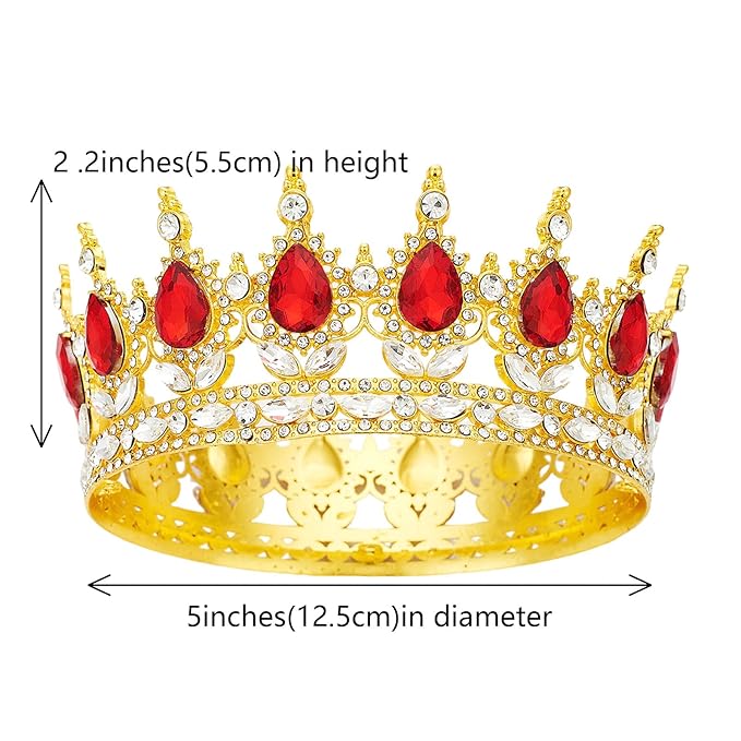 Queen Crown Rhinestone Wedding Crowns and Tiaras for Women Costume Party Hair Accessories Princess Birthday Crown Crystal Bridal
