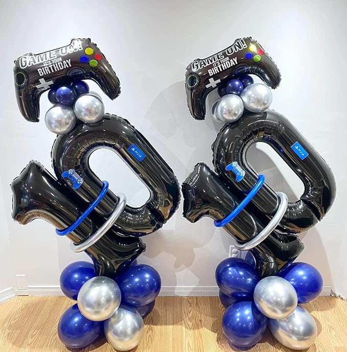40 Inch Black 15 Number Balloons Giant 15 Balloons Black Birthday Balloons 15th Birthday Anniversary Events Party Decorations Supplies