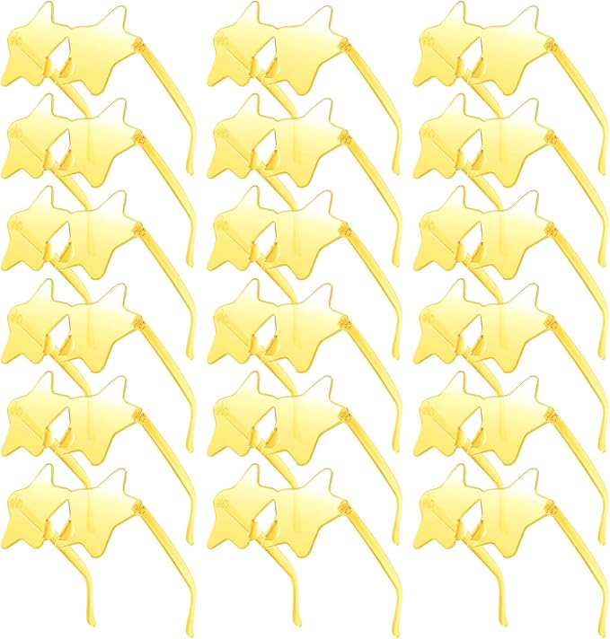 Morcheiong 10/20/30/40 Pack Star Sunglasses Colorful Rimless Sunglasses, Cool Pool Wedding Party Favor Pentagram Glasses