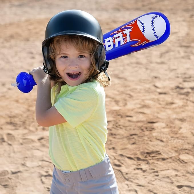 durony 12 Pieces Baseball Bat Inflates 22 Inch Inflatable Baseball Inflates, Baseball Party Supplies, Sports Theme Toy, Birthday Party Decorations