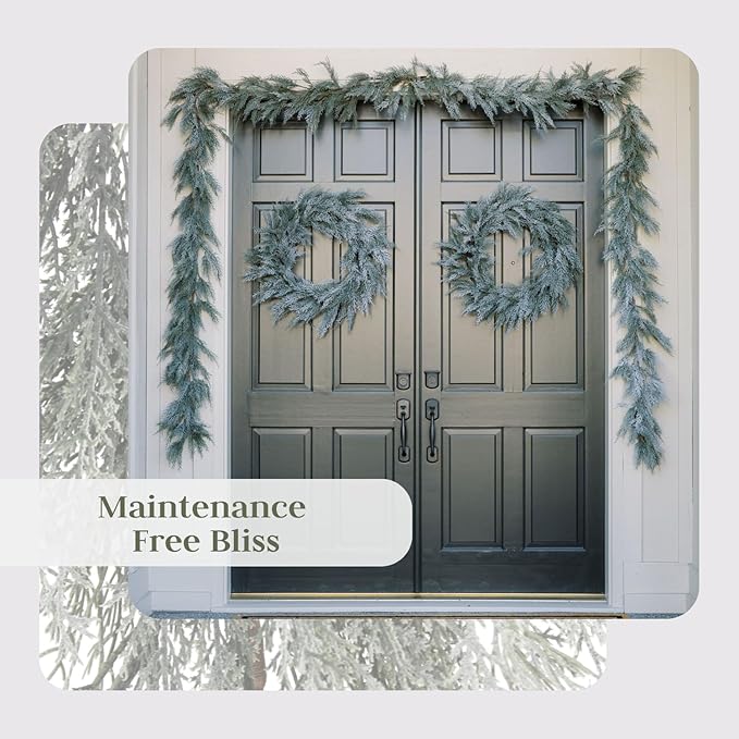 CG Hunter Holiday Collection Faux Garland, Premium Artificial Indoor and Outdoor Large 6-ft Magnolia, Eucalyptus, Pinecone, Needle Pine Christmas Garland, Christmas Decorations and Holiday Greenery