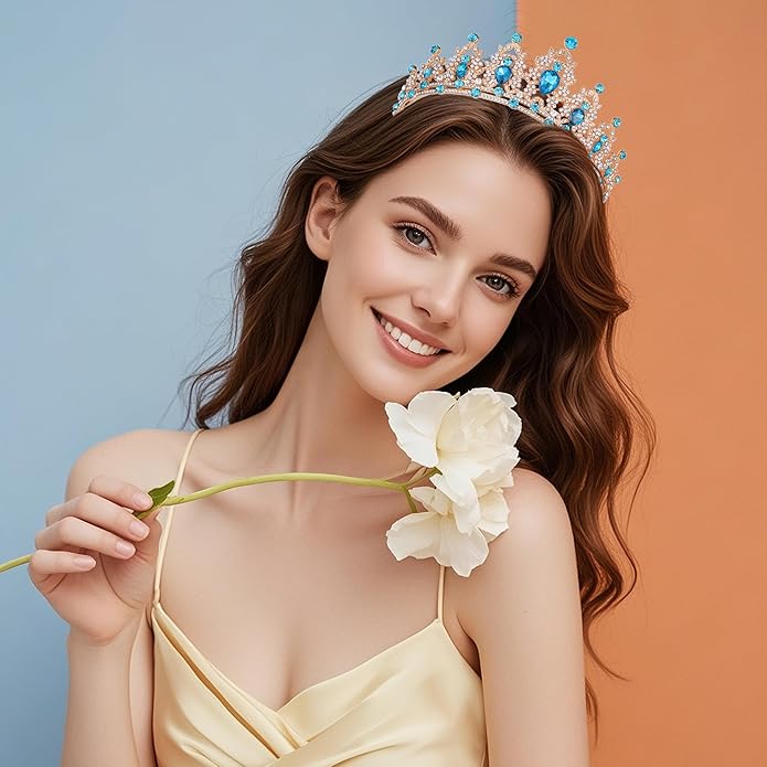 Kamirola - Queen Crown and Tiaras Princess Crown for Women and Girls Crystal Headbands for Bridal, Princess for Wedding and Party（01）