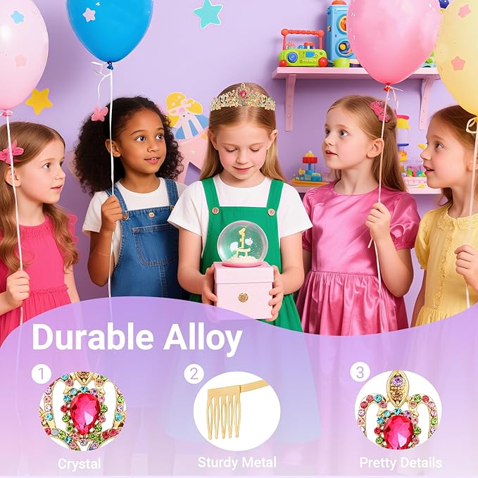 Tiara Crown for Women, Queen Tiara for Birthday Prom Bridal Party Custome Multi