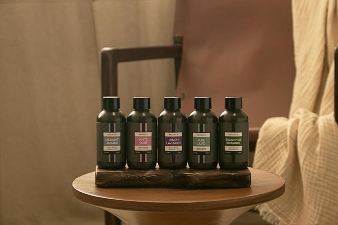 Aronica Reed Diffuser Refill 120ml_Eucalyptus & Bergamot Scent, Home Fragrance Replacement Scent Oil, Non-Toxin Natural Fragrance for Oriental Incense Sticks