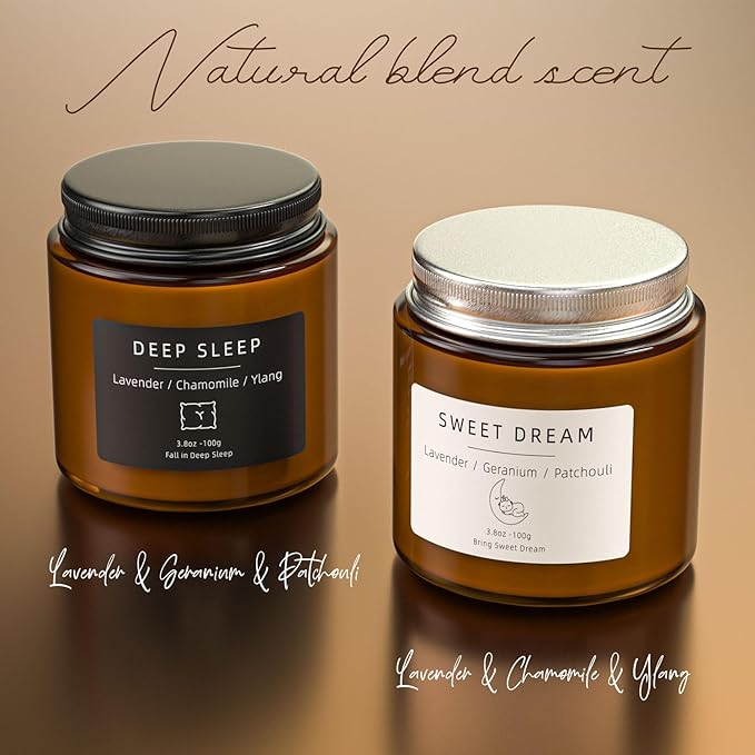 Scented Candles, BOYUJK Candles for Home Scented, Candle Set for Stress Relief and Promote Sleep, Candle Gifts for Women and Men