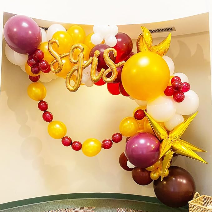 Burgundy Balloons, 66pack 12inch Maroon Latex Party Balloons for Graduation, Thanksgiving Day, Autumn Fall Theme Party, Wedding, Birthday, Valentines, Baby Shower Party Decorations