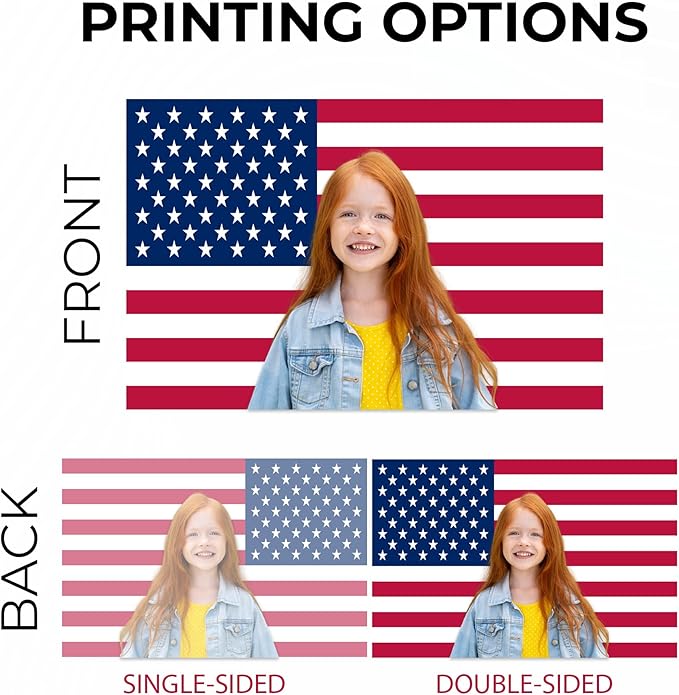 Custom Flag (1x1.5FT to 5x8FT) by BCB Print for Business | Personalized Outdoor Flags with Grommets for Advertising, Events | HD Printed Custom Sign Flag | Express Dispatch+Ship | Made in USA
