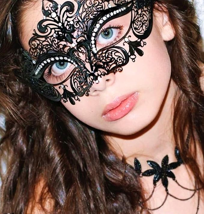 Exlinonline Lace Masquerade Mask Elastic,Fit for Adult,Soft Gentle Material,Specially For Costume,Thememed Party