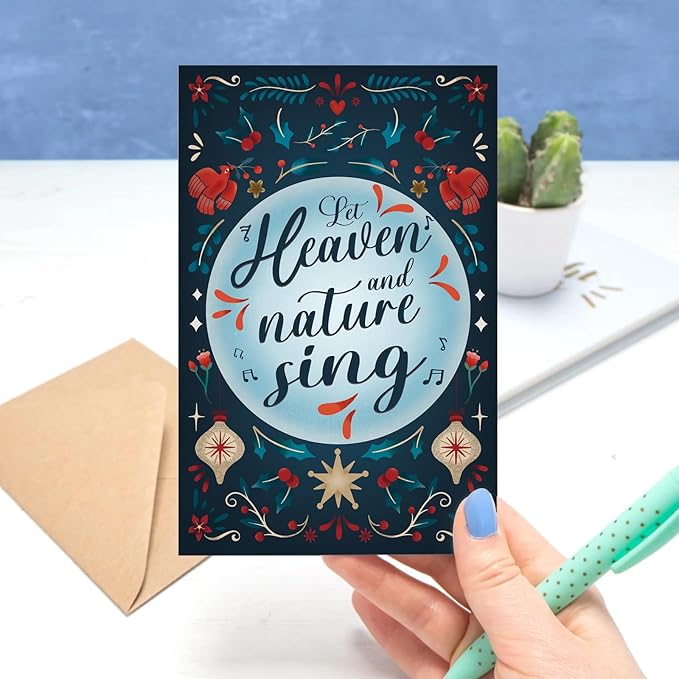 Christmas & Holiday Greeting Card, Warm Holiday Wishes for Family and Friends, New Year Greetings for Neighbors and Loved Ones