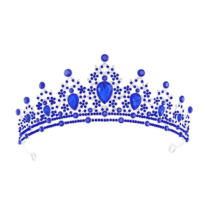 Princess Tiara and Crown for Women Wedding Tiaras for Bridal girls Tiaras and Crystal Crowns Rhinestone Headband Metal Hair Accessories for Costume Birthday Party Prom Gifts