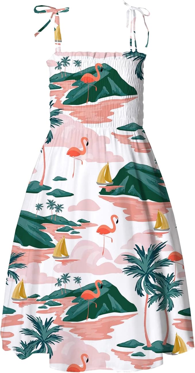 Cromoncent Matching Hawaiian Outfits for Family, Dad and Son Matching Luau Beach Tropical Shirts Mommy Daughter Tropical Sets