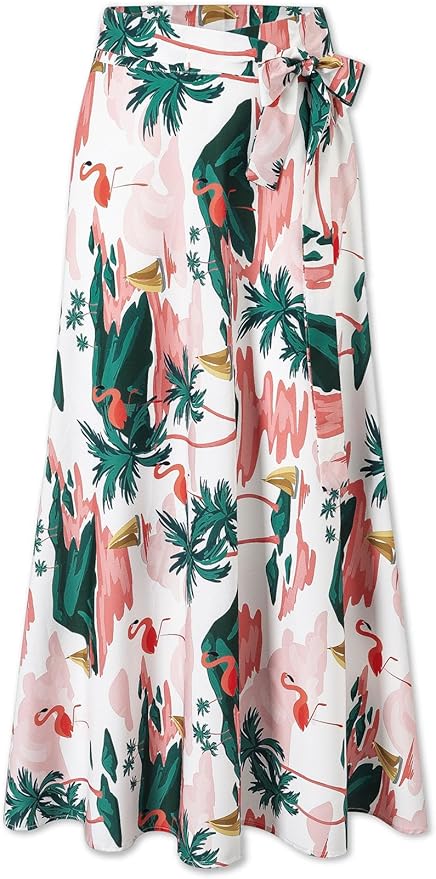 Cromoncent Matching Hawaiian Outfits for Family, Dad and Son Matching Luau Beach Tropical Shirts Mommy Daughter Tropical Sets