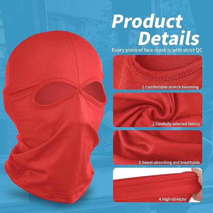YESLIFE Ski Mask, Balaclava Face Mask for Boys and Girls – Cosplay Costume Accessory for Halloween Party