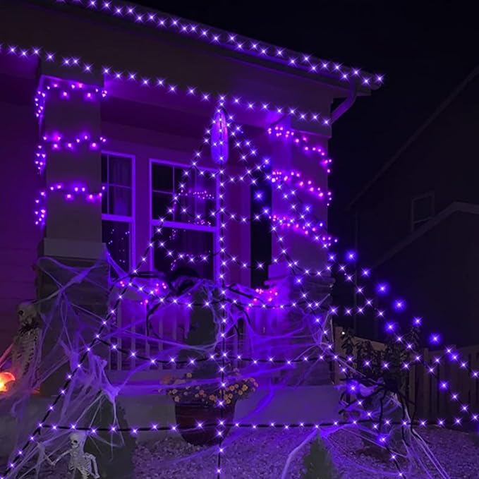YEGUO 165ft 500 LED Christmas Lights Outdoor Waterproof, Purple String Lights Plug in, Twinkle Christmas Tree Lights Indoor with Timer Memory 8 Modes
