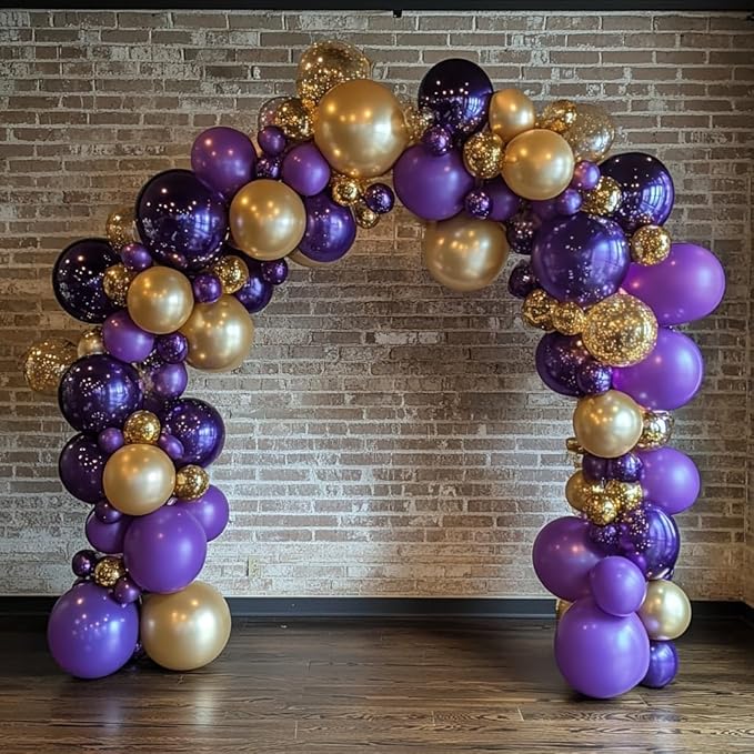 Purple Balloons 60 PCS 12 Inch Dark Purple Balloons Royal Purple Balloons for Birthday Party Baby Shower Wedding Graduation Halloween Holiday Party Decoration