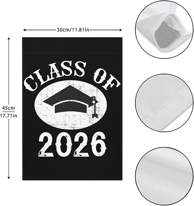Class Of 2026 Senior 2026 Graduation Yard Flag Funny Banners House Next Day Delivery