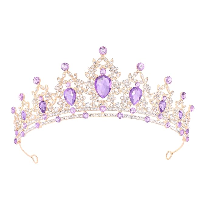 Princess Tiara and Crown for Women Wedding Tiaras for Bridal girls Tiaras and Crystal Crowns Rhinestone Headband Metal Hair Accessories for Costume Birthday Party Prom Gifts