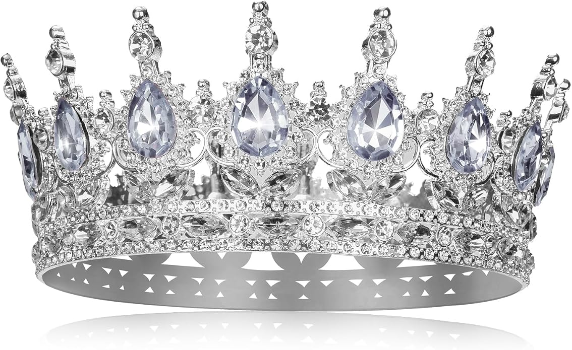 Crown for Women Crystal Rhinestone Wedding Tiara Queen Hair Accessories for Birthday Prom Pageant Princess Headband
