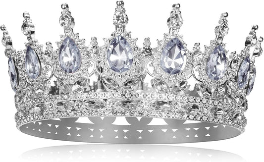 Crown for Women Crystal Rhinestone Wedding Tiara Queen Hair Accessories for Birthday Prom Pageant Princess Headband