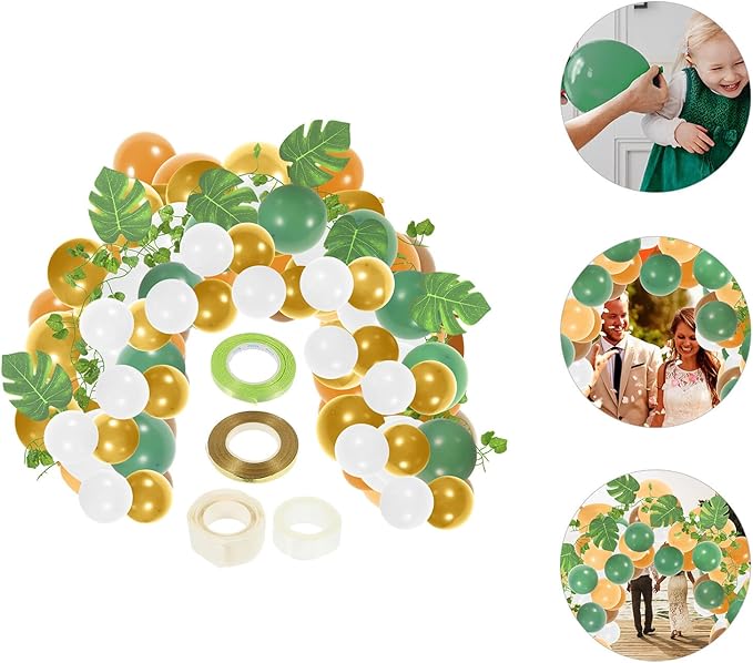 Sage Green and Brown Latex Balloon Garland Kit DIY Party Decorations for Birthday Wedding and Shower and Elegant Arch Decor Set for Festive Atmosphere