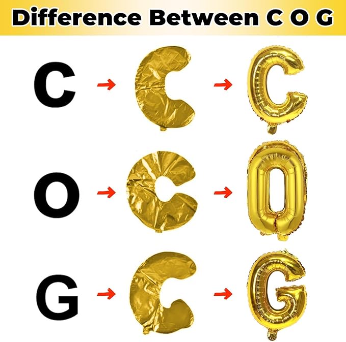 Big Alphabet J Foil Letter Balloons 40 Inch Self Inflating Name Balloon Decor for Women's Birthday & Anniversary