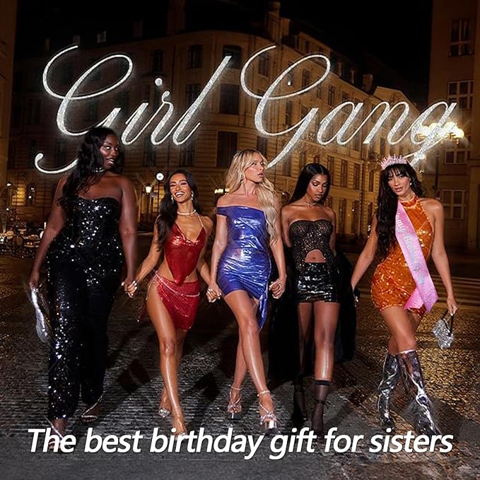 VELSCRUN Pink Crystal Birthday Tiara Crowns for Women Girls It's My Birthday Sash Queen Girls Princess Crown with Combs Happy Birth Party Decorations Mom Sisters Birth Gift Hair Accessories