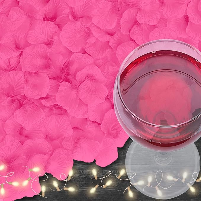 4500 Pack Pink Rose Petals,Artificial Roses Flower Petals for Romantic Night,Valentine's and Weddings