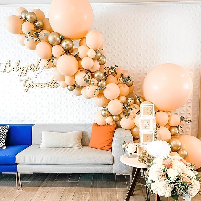 Blush Balloons, 66pack 12inch Nude Latex Party Balloons for Graduation, Wedding, Birthday, Bridal Shower, Baby Shower, Boho Theme Party, Anniversary Party Decorations